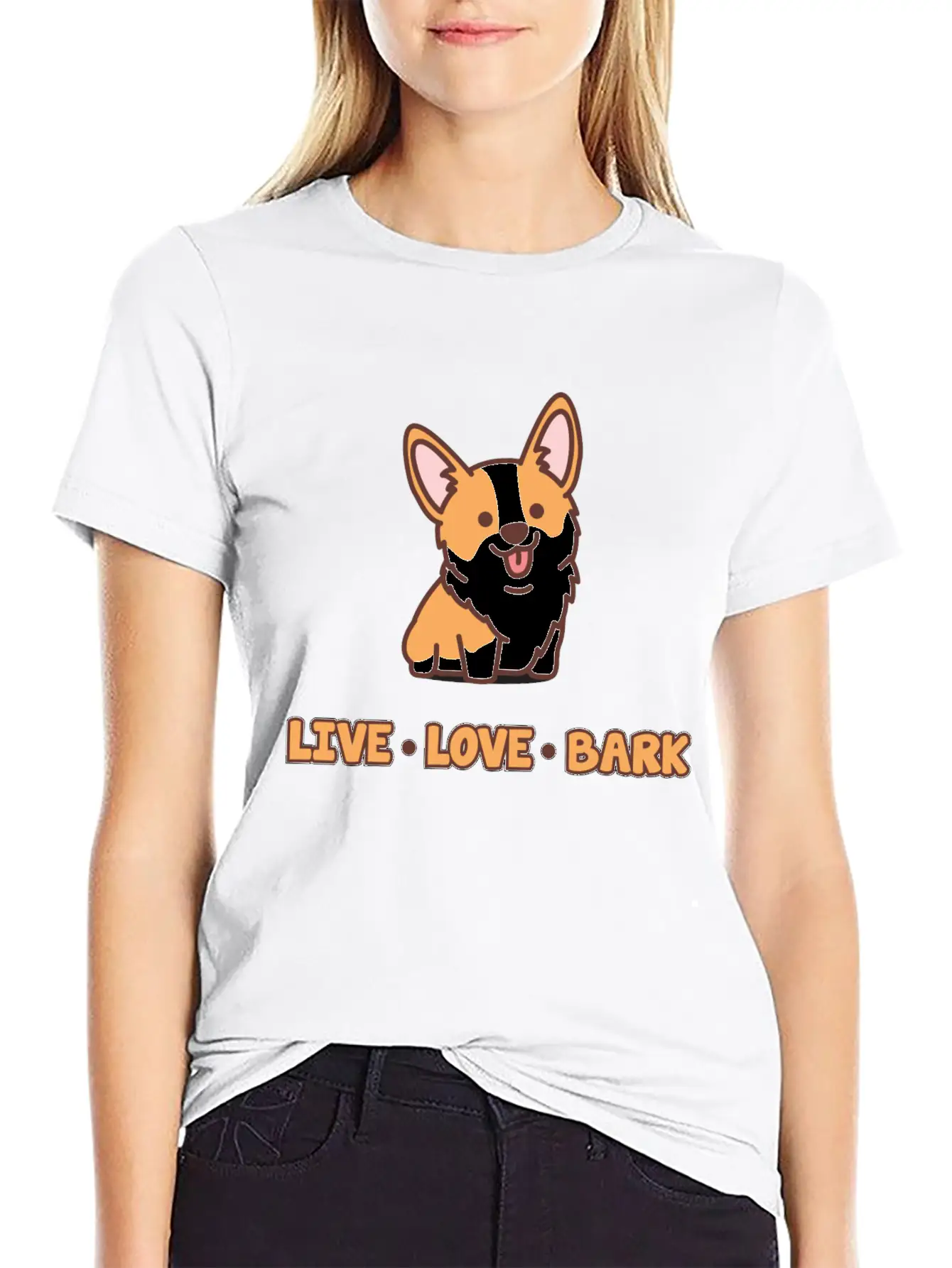 Cute Dog Bark Gift Basic Graphic T-Shirt ¨C Daily Comfort In Soft Cotton