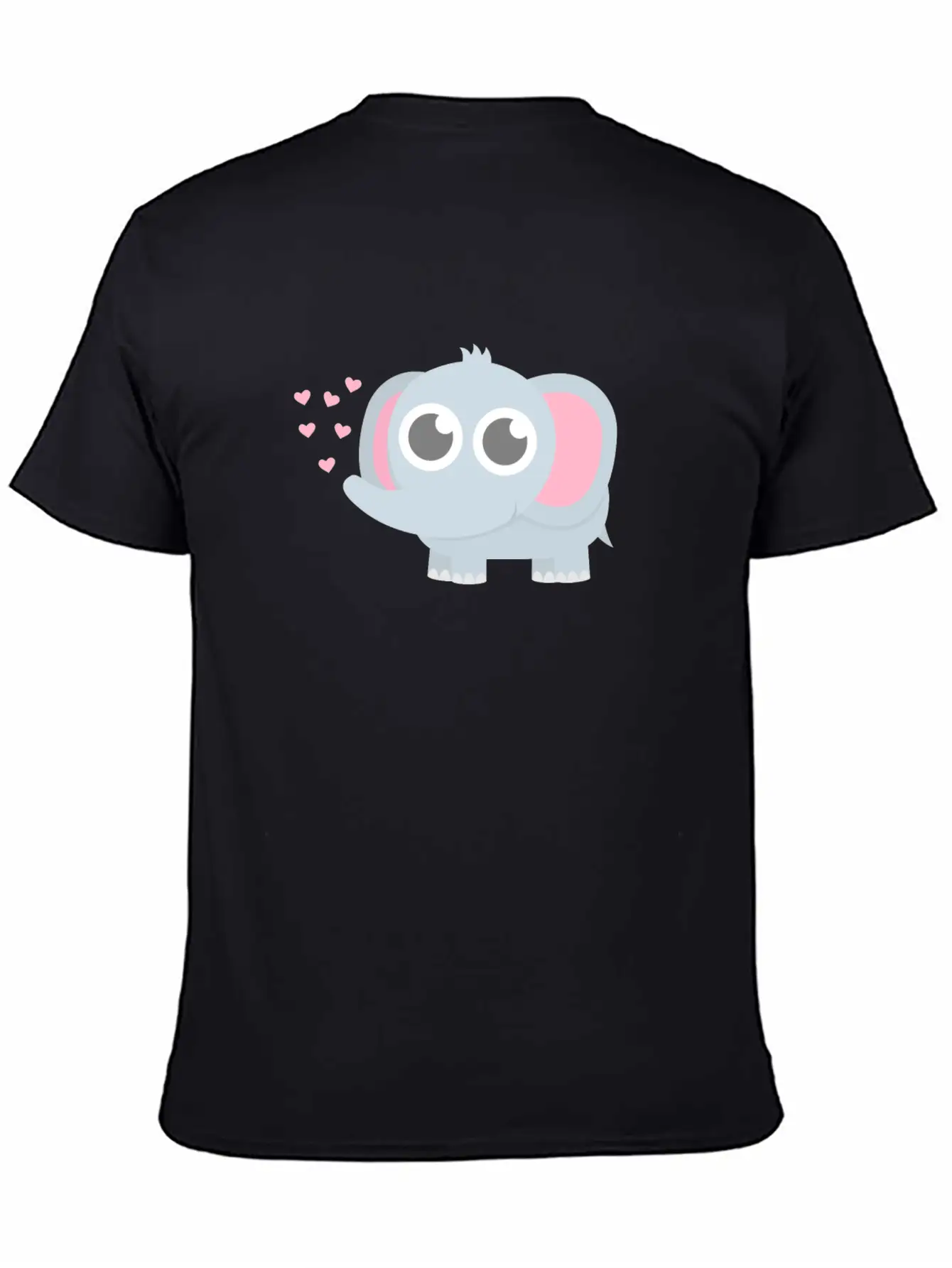 Cute Elephant Baby Love Basic Graphic T-Shirt ¨C Daily Comfort In Soft Cotton