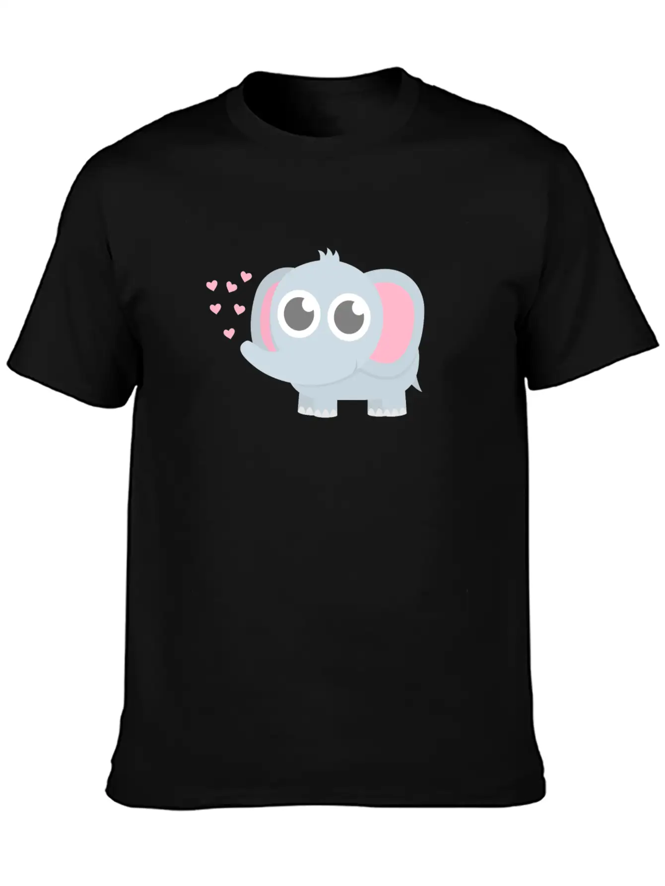 Cute Elephant Baby Love Basic Graphic T-Shirt ¨C Daily Comfort In Soft Cotton