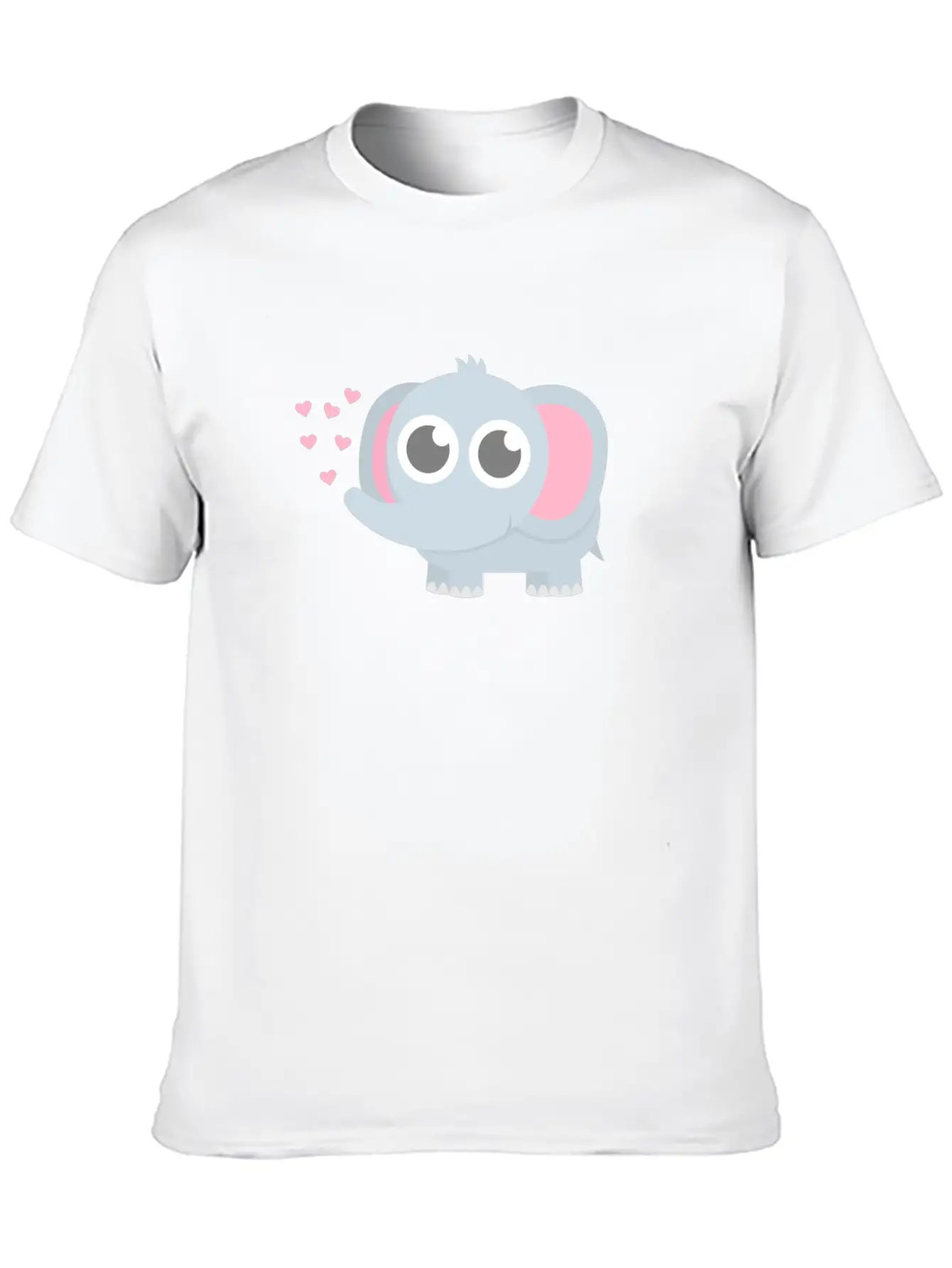 Cute Elephant Baby Love Basic Graphic T-Shirt ¨C Daily Comfort In Soft Cotton