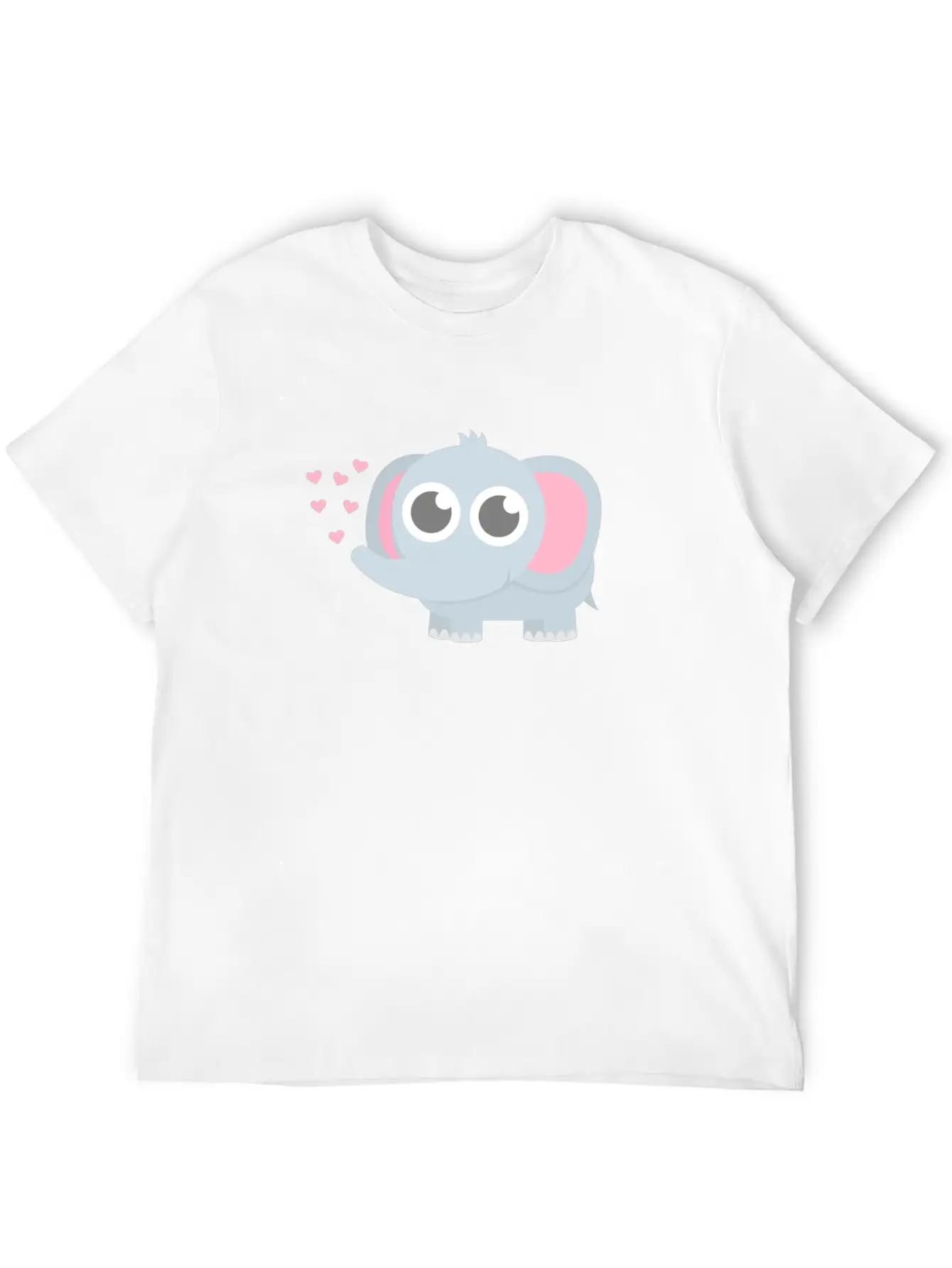 Cute Elephant Baby Love Basic Graphic T-Shirt ¨C Daily Comfort In Soft Cotton