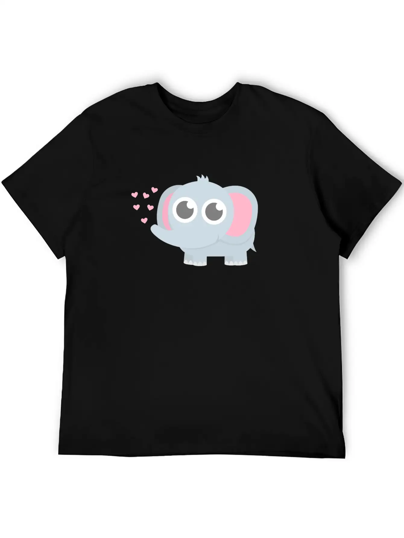 Cute Elephant Baby Love Basic Graphic T-Shirt ¨C Daily Comfort In Soft Cotton