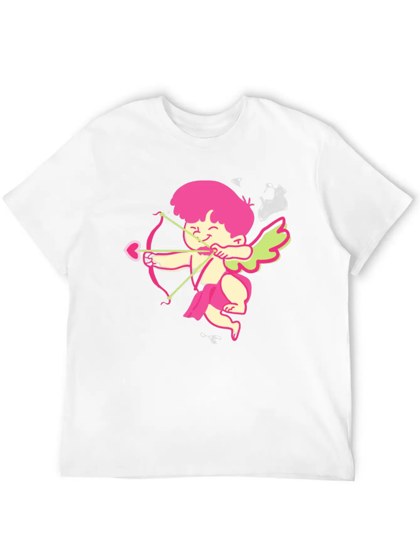 Cute Heart Essential Cotton Tee For Daily Outfits ¨C Unisex Style