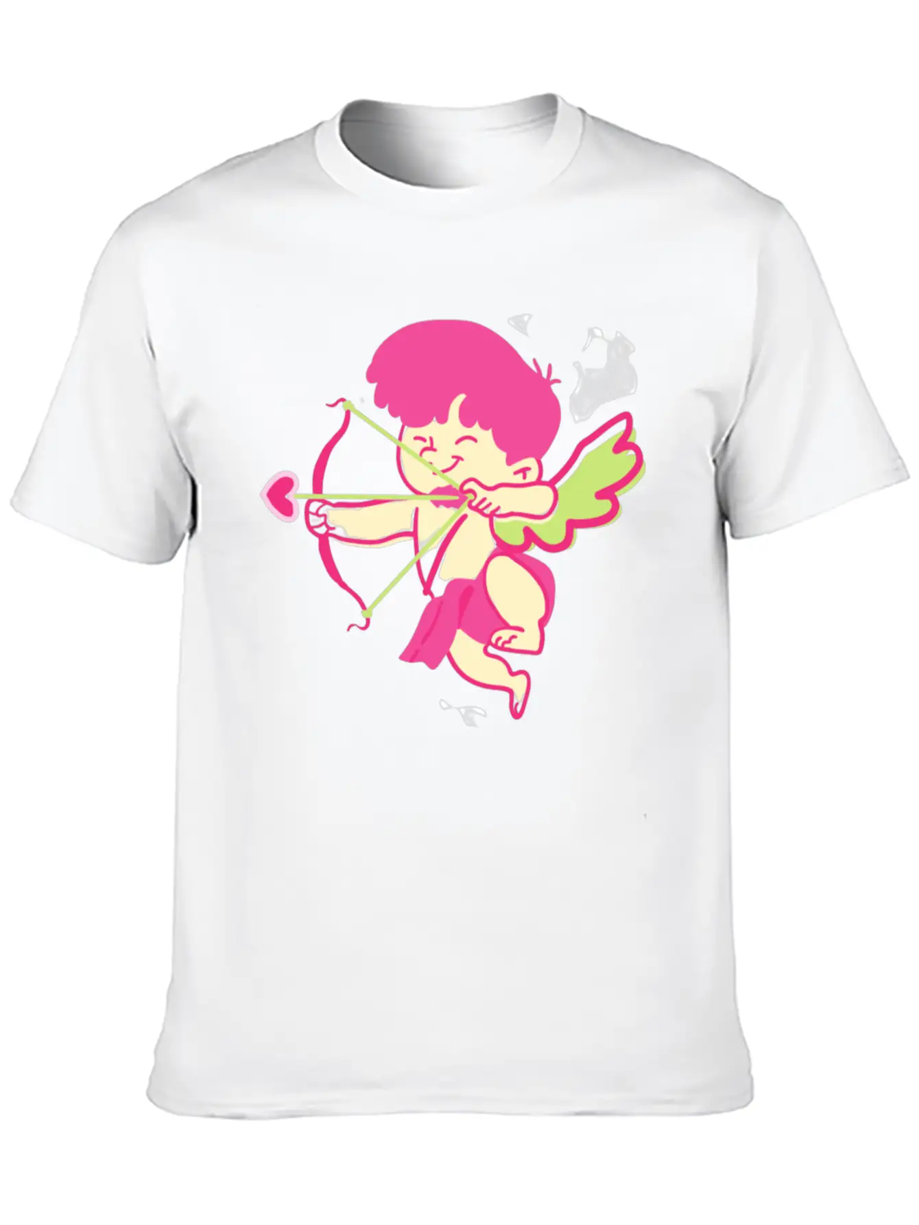 Cute Heart Essential Cotton Tee For Daily Outfits ¨C Unisex Style