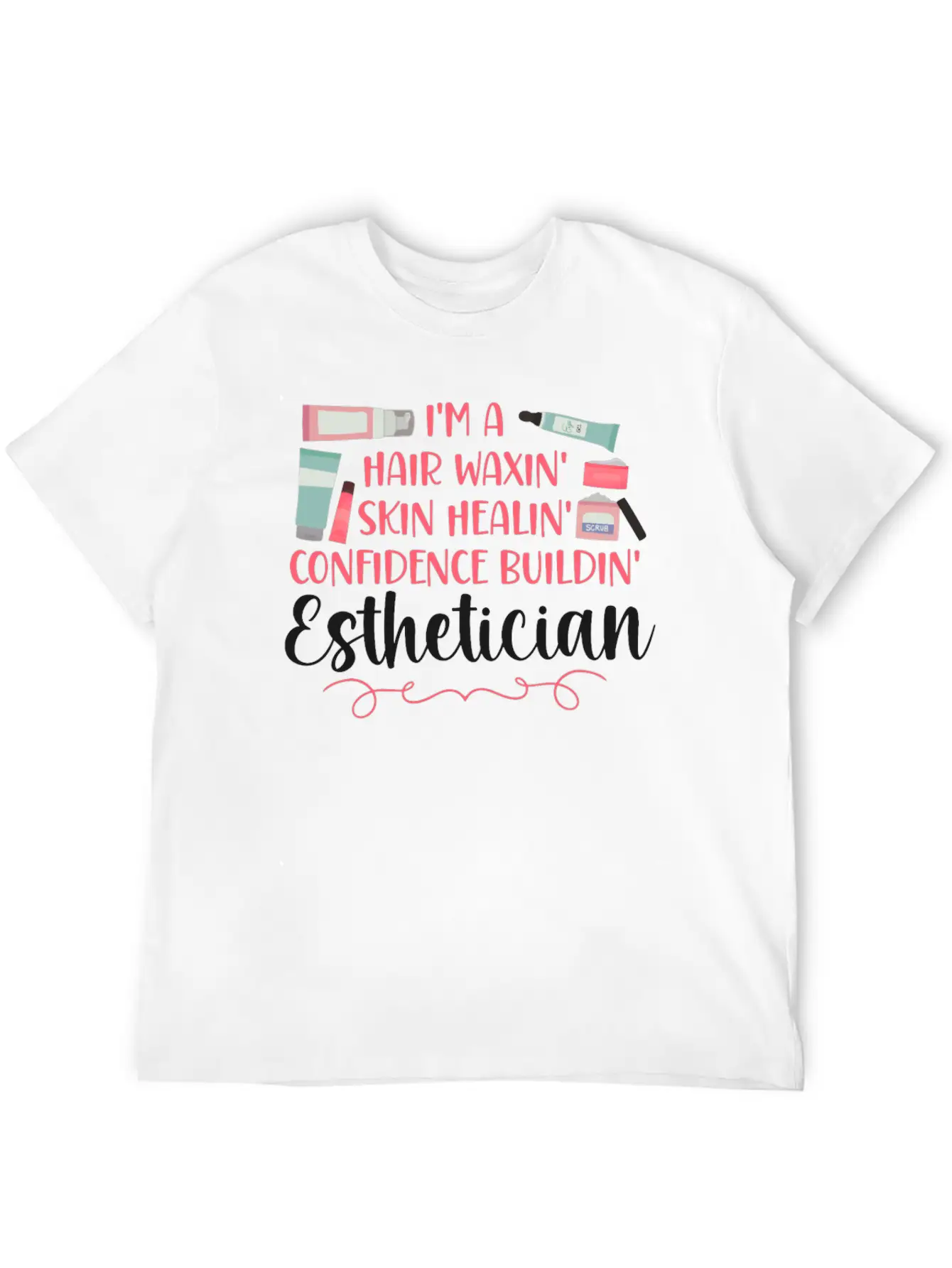 Cute Licensed Esthetician Skincare Soft Cotton Short Sleeve Tee ¨C Unisex Wardrobe Staple
