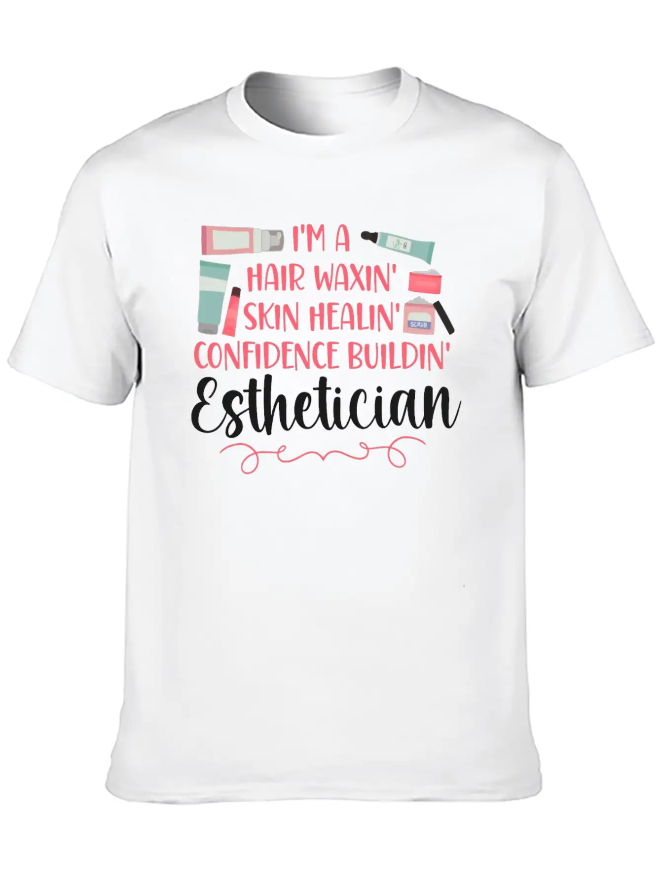Cute Licensed Esthetician Skincare Soft Cotton Short Sleeve Tee ¨C Unisex Wardrobe Staple