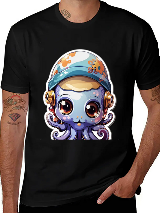 Cute Octopus Essential Cotton Tee For Daily Outfits ¨C Unisex Style