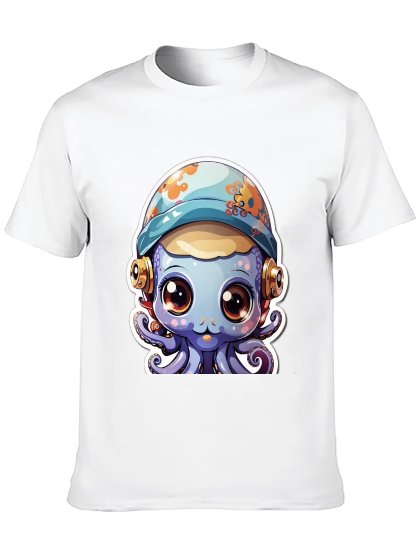 Cute Octopus Essential Cotton Tee For Daily Outfits ¨C Unisex Style