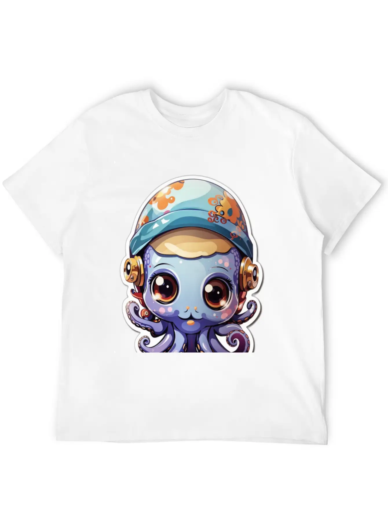 Cute Octopus Essential Cotton Tee For Daily Outfits ¨C Unisex Style
