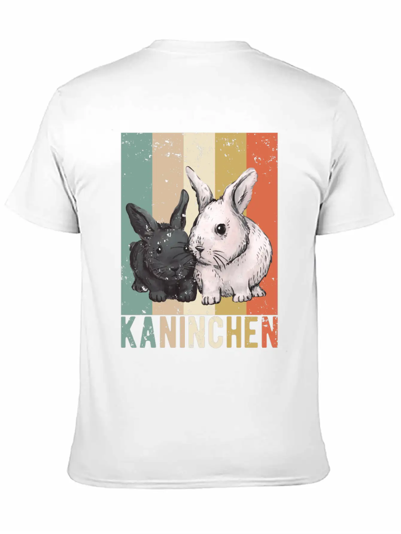 Cute Rabbit Bunny Bunny Pet Vintage Essential Cotton Tee For Daily Outfits ¨C Unisex Style
