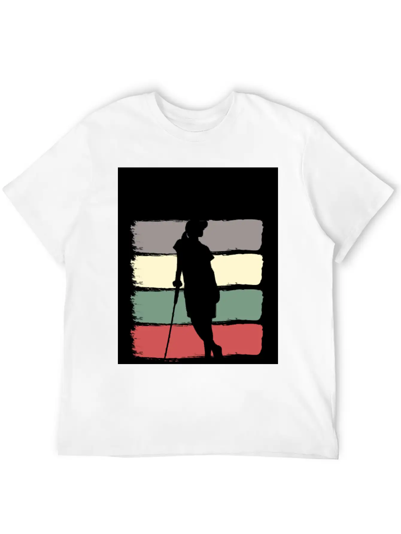 Cute Retro Golf Girl Golfer Woman Golfing Gift Basic Graphic T-Shirt ¨C Daily Comfort In Soft Cotton