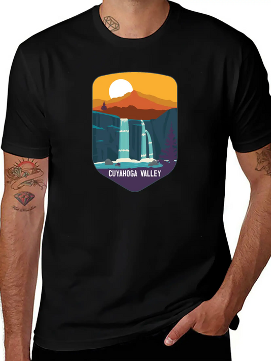Cuyahoga Valley National Park Waterfalls Ohio Basic Graphic T-Shirt ¨C Daily Comfort In Soft Cotton