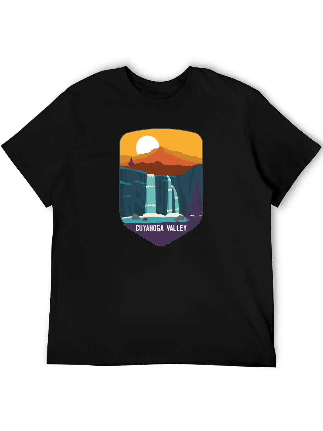 Cuyahoga Valley National Park Waterfalls Ohio Basic Graphic T-Shirt ¨C Daily Comfort In Soft Cotton