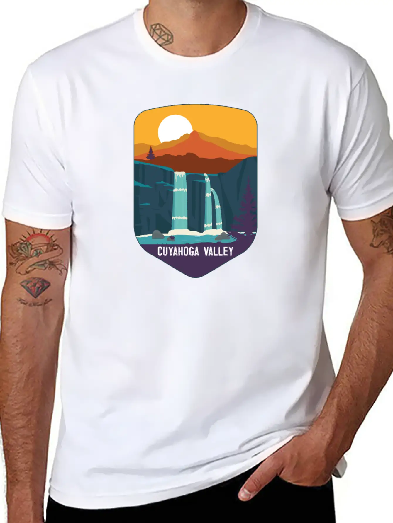 Cuyahoga Valley National Park Waterfalls Ohio Basic Graphic T-Shirt ¨C Daily Comfort In Soft Cotton