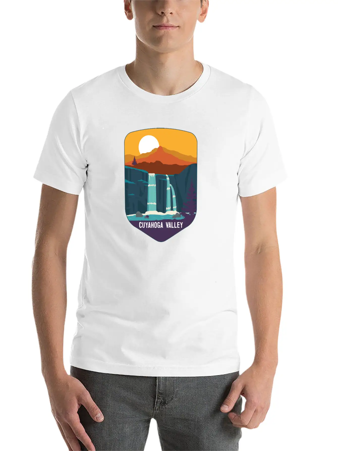 Cuyahoga Valley National Park Waterfalls Ohio Basic Graphic T-Shirt ¨C Daily Comfort In Soft Cotton