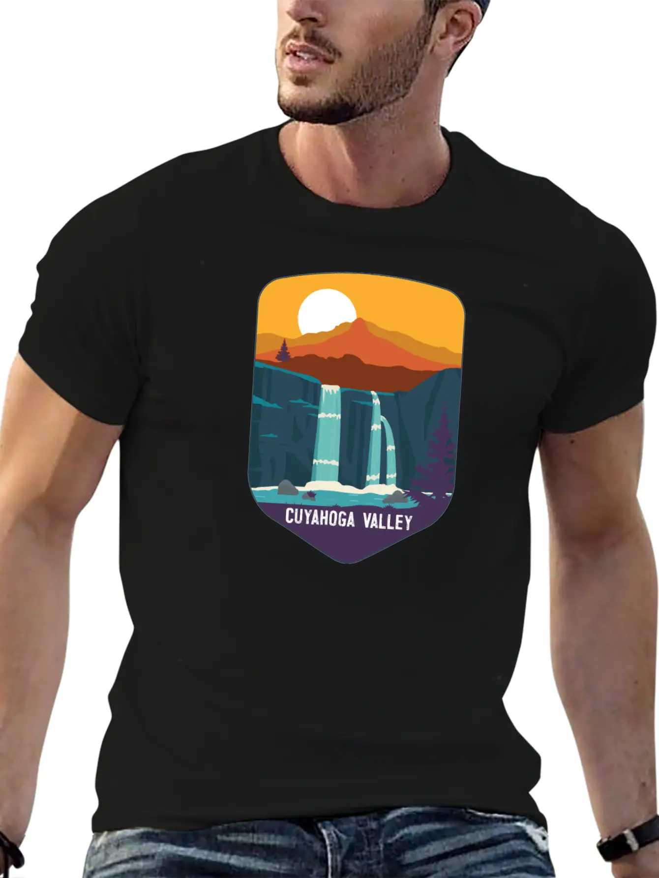 Cuyahoga Valley National Park Waterfalls Ohio Basic Graphic T-Shirt ¨C Daily Comfort In Soft Cotton