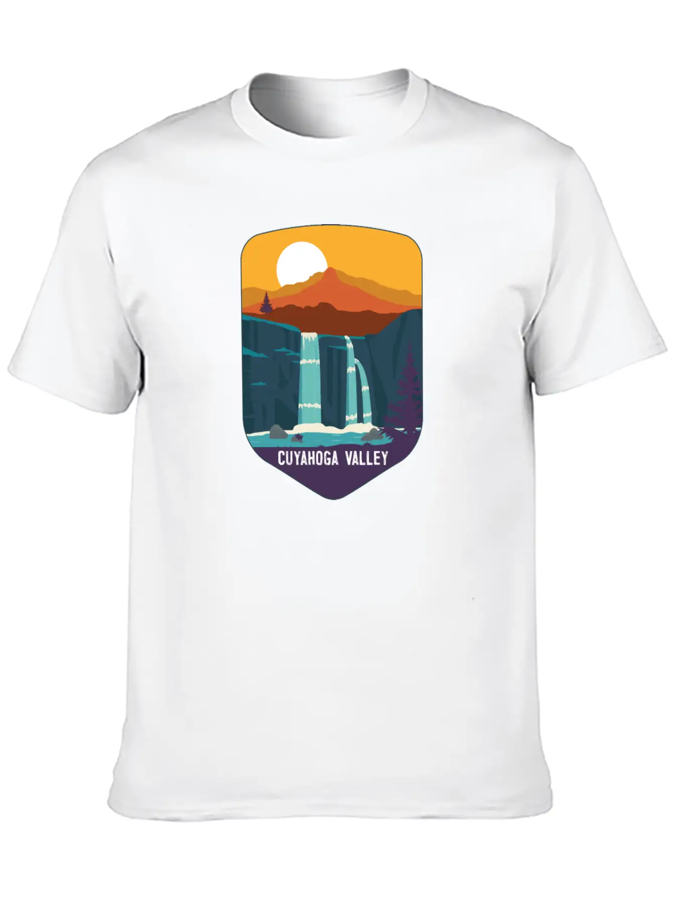 Cuyahoga Valley National Park Waterfalls Ohio Basic Graphic T-Shirt ¨C Daily Comfort In Soft Cotton