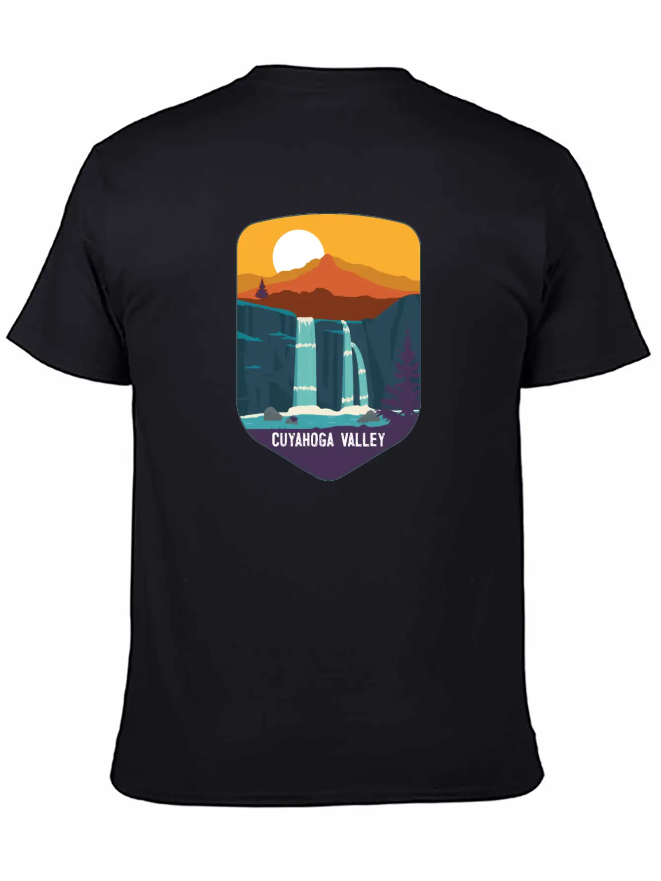 Cuyahoga Valley National Park Waterfalls Ohio Basic Graphic T-Shirt ¨C Daily Comfort In Soft Cotton