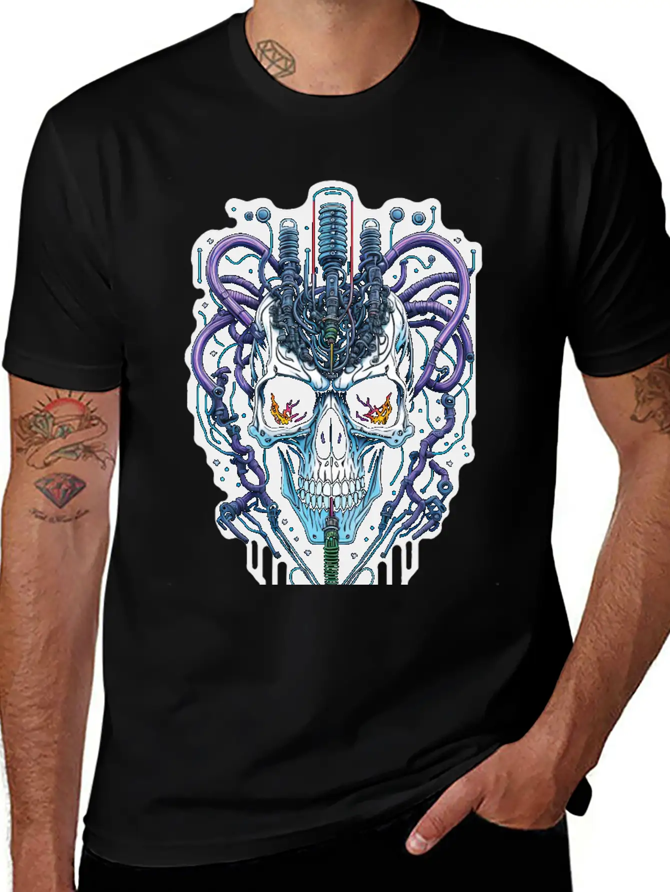 Cyborg 60 Essential Cotton Tee For Daily Outfits ¨C Unisex Style