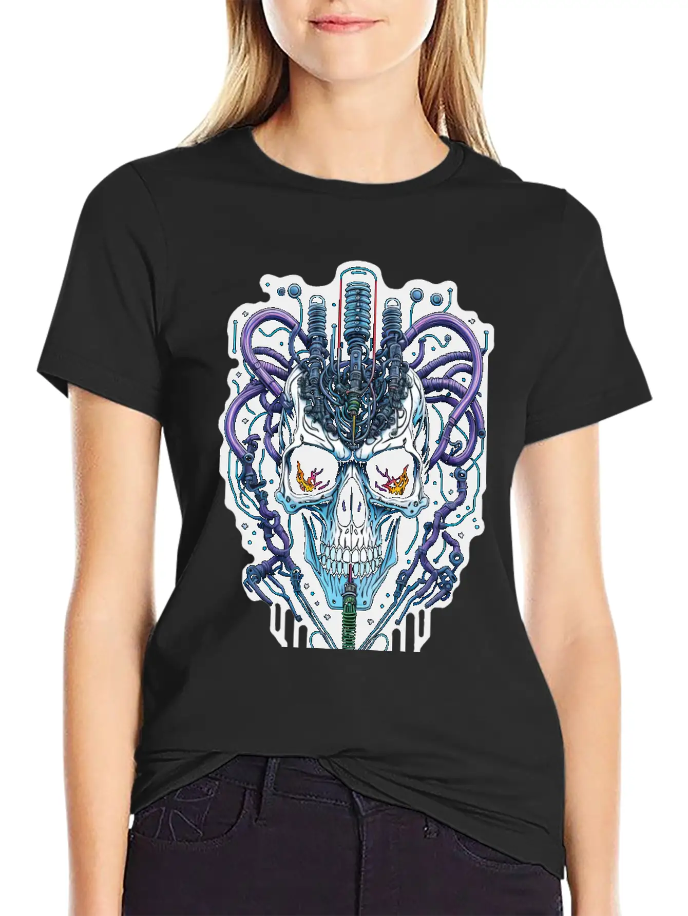 Cyborg 60 Essential Cotton Tee For Daily Outfits ¨C Unisex Style