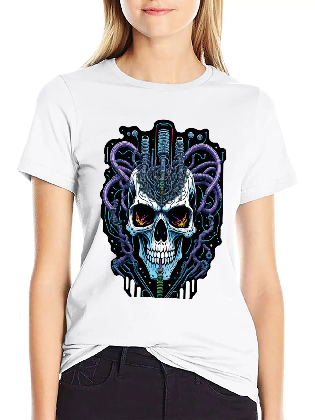 Cyborg 60 Essential Cotton Tee For Daily Outfits ¨C Unisex Style
