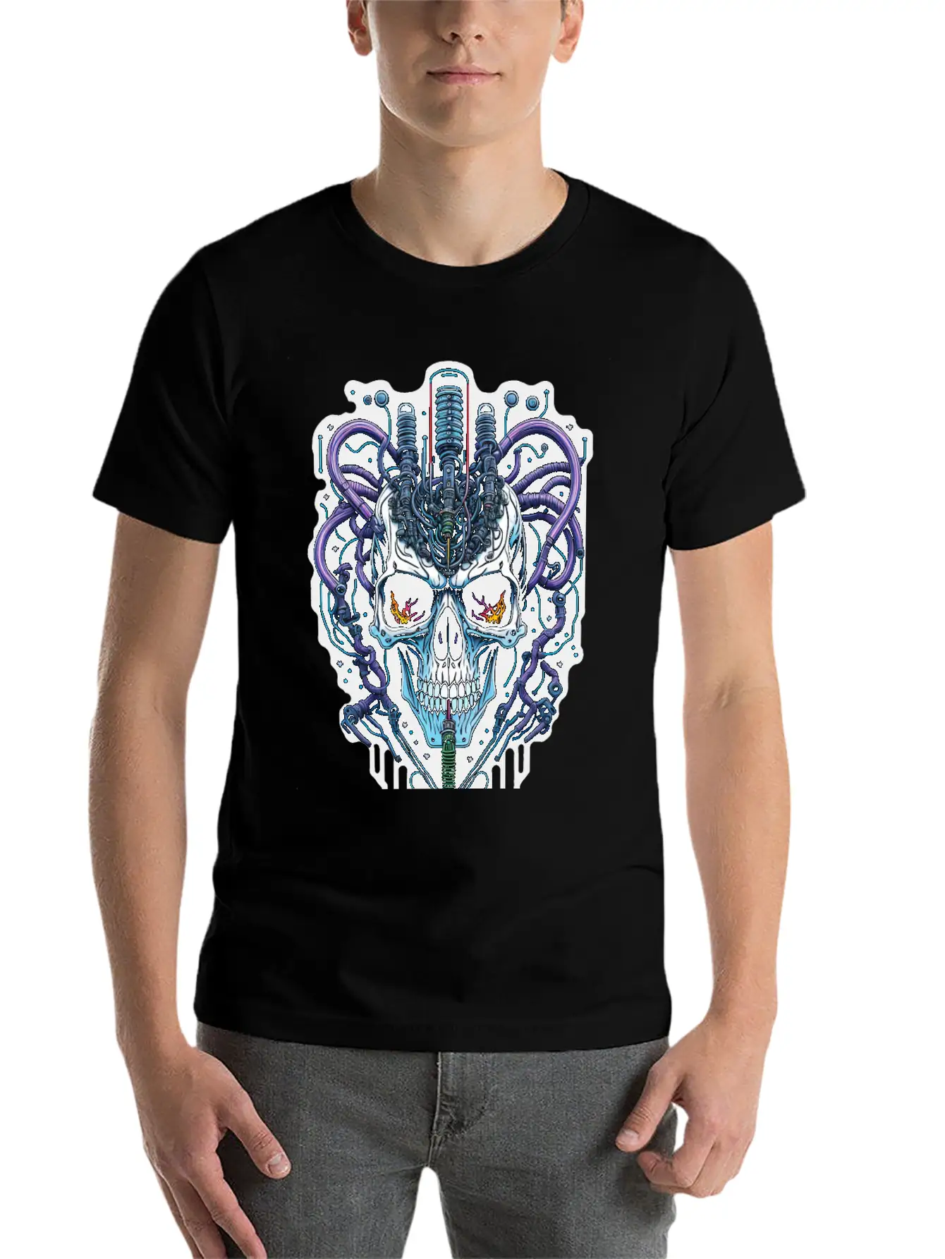 Cyborg 60 Essential Cotton Tee For Daily Outfits ¨C Unisex Style