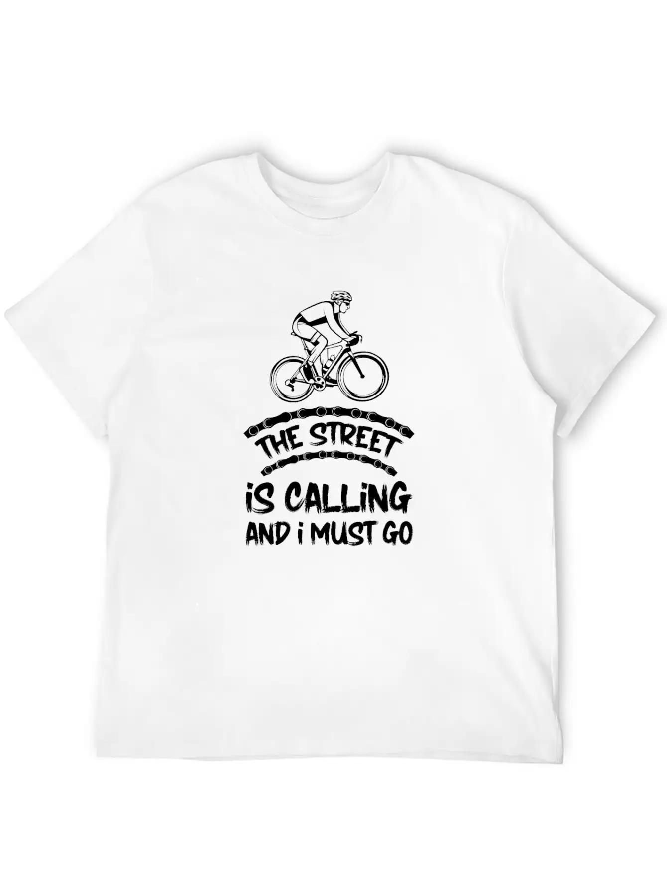 Cycling Cyclist Basic Graphic T-Shirt ¨C Daily Comfort In Soft Cotton
