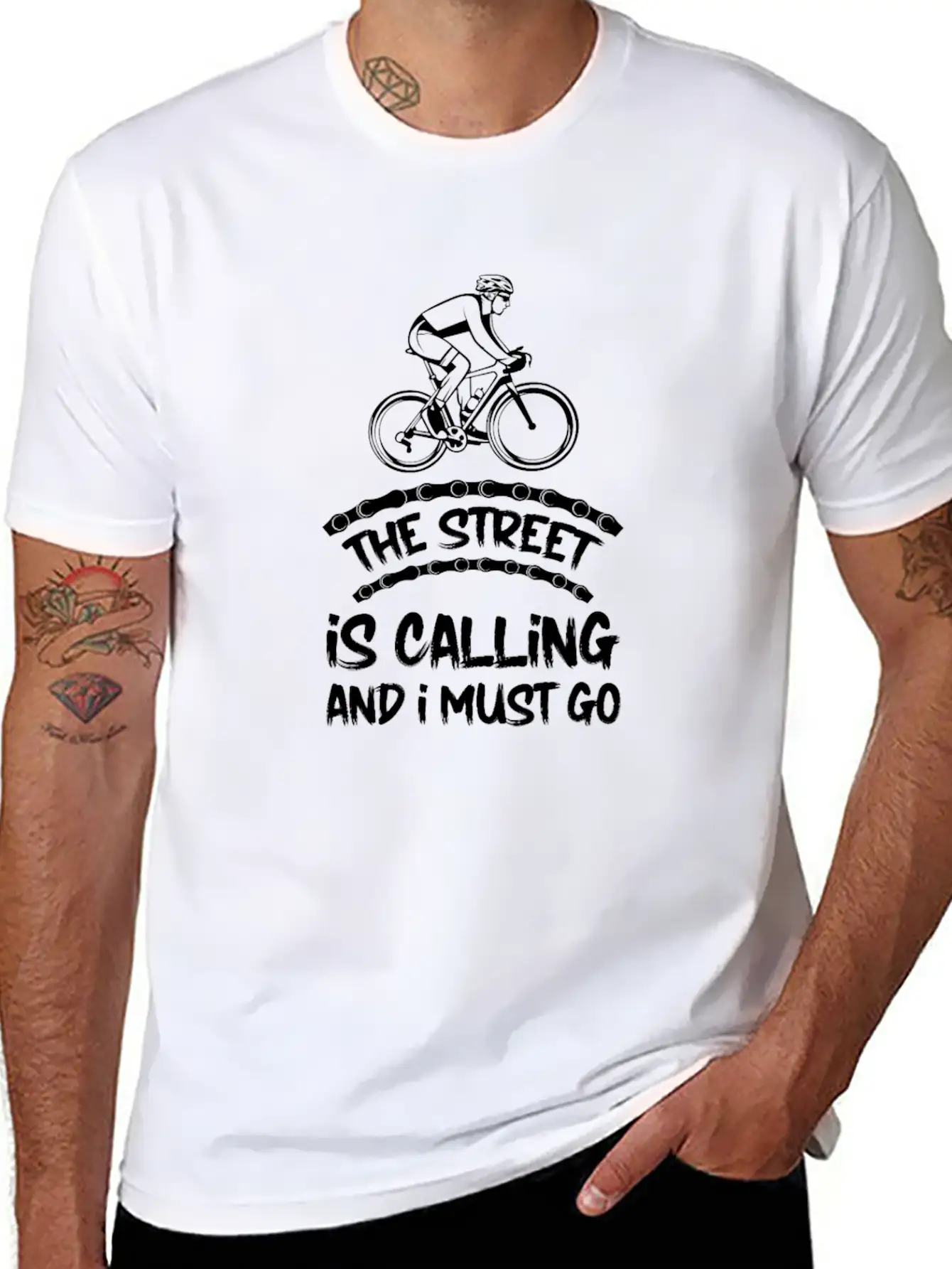 Cycling Cyclist Basic Graphic T-Shirt ¨C Daily Comfort In Soft Cotton