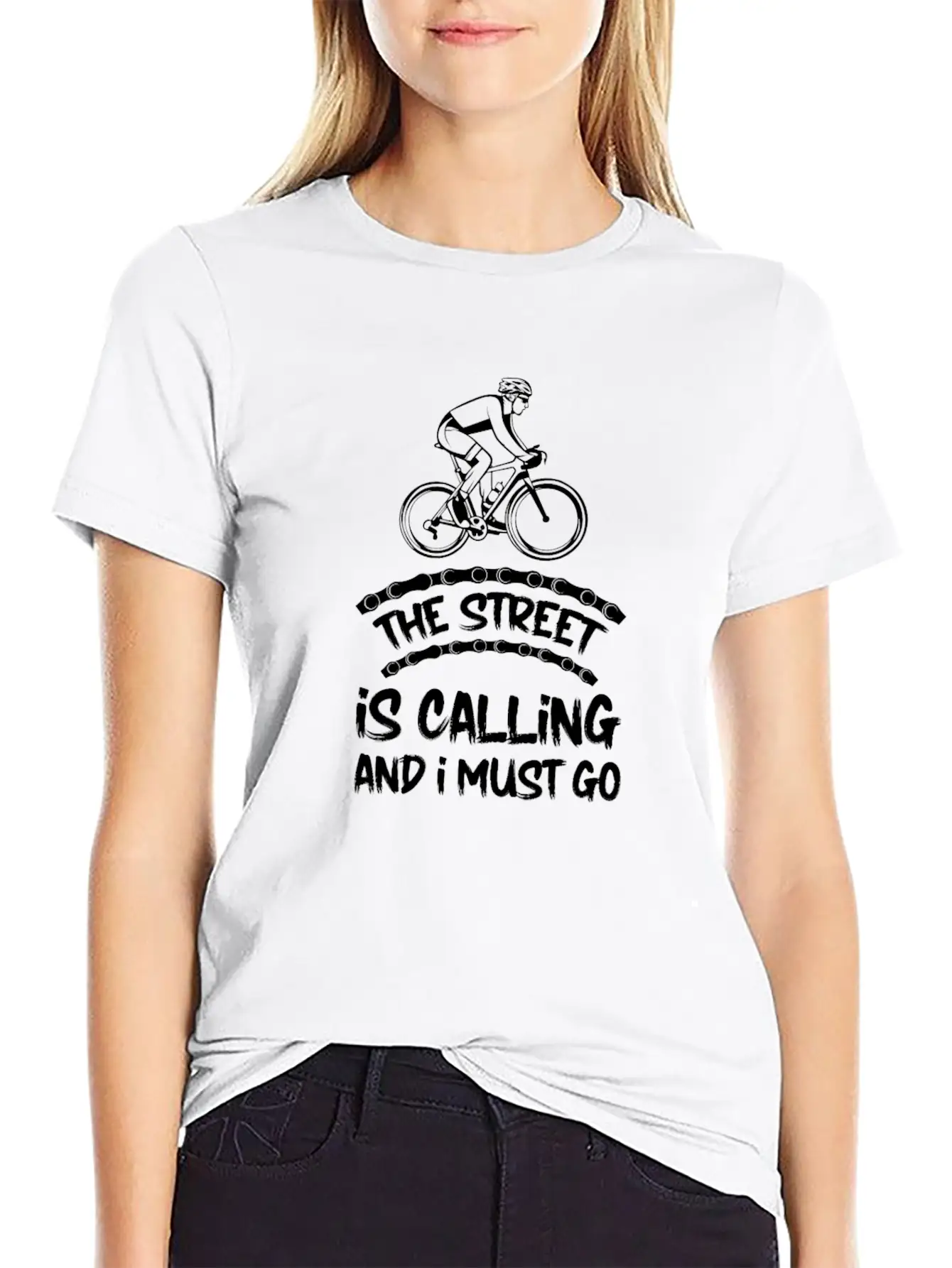 Cycling Cyclist Basic Graphic T-Shirt ¨C Daily Comfort In Soft Cotton