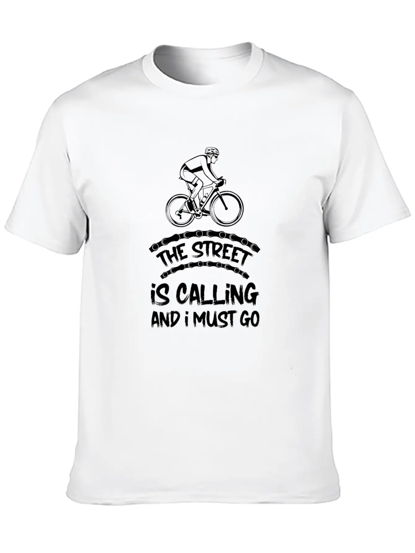 Cycling Cyclist Basic Graphic T-Shirt ¨C Daily Comfort In Soft Cotton