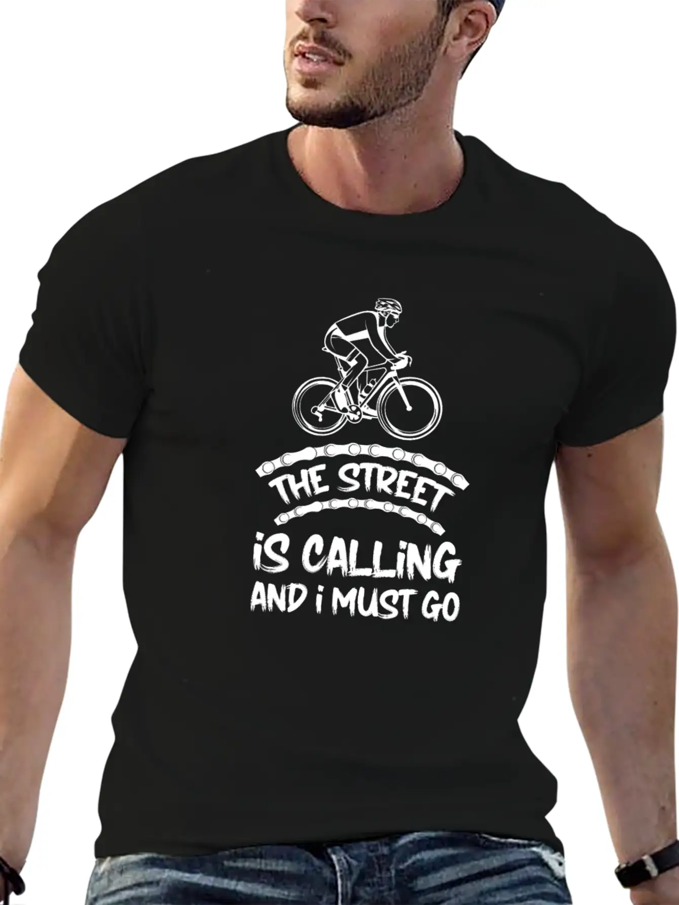 Cycling Cyclist Basic Graphic T-Shirt ¨C Daily Comfort In Soft Cotton