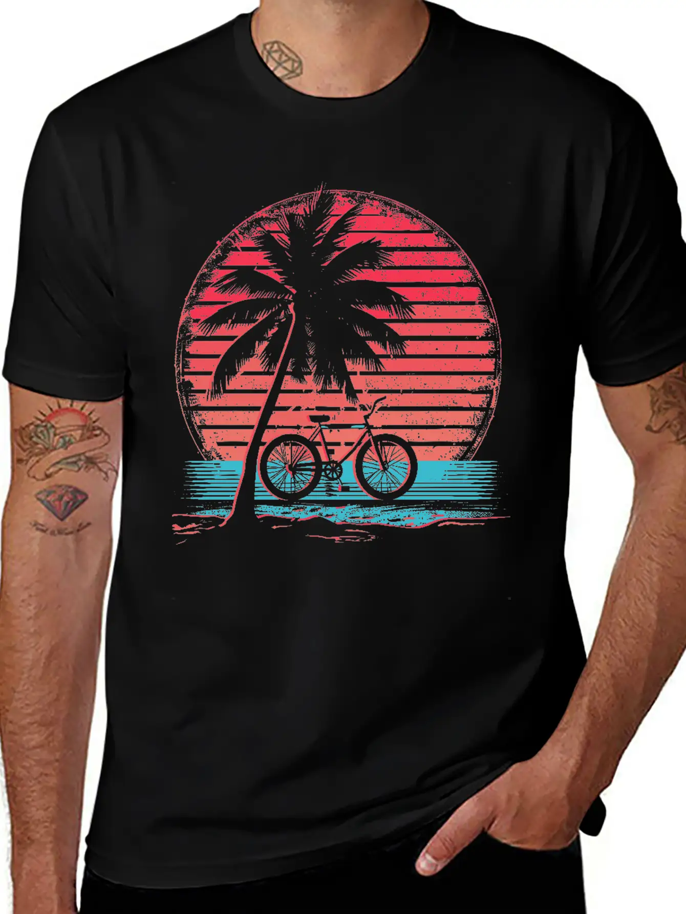 Cycling Synthwave Soft Cotton Short Sleeve Tee ¨C Unisex Wardrobe Staple