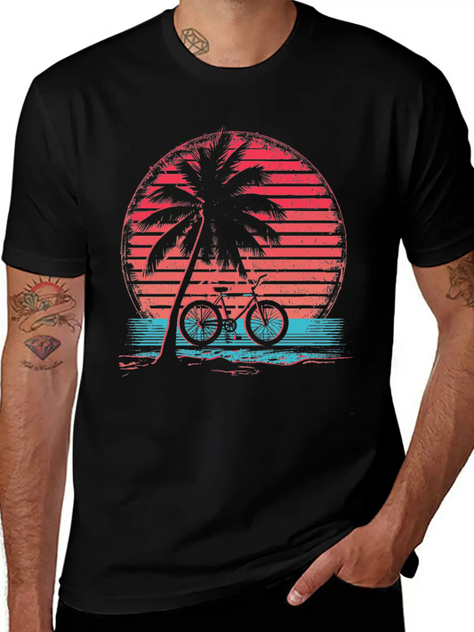Cycling Synthwave Soft Cotton Short Sleeve Tee ¨C Unisex Wardrobe Staple