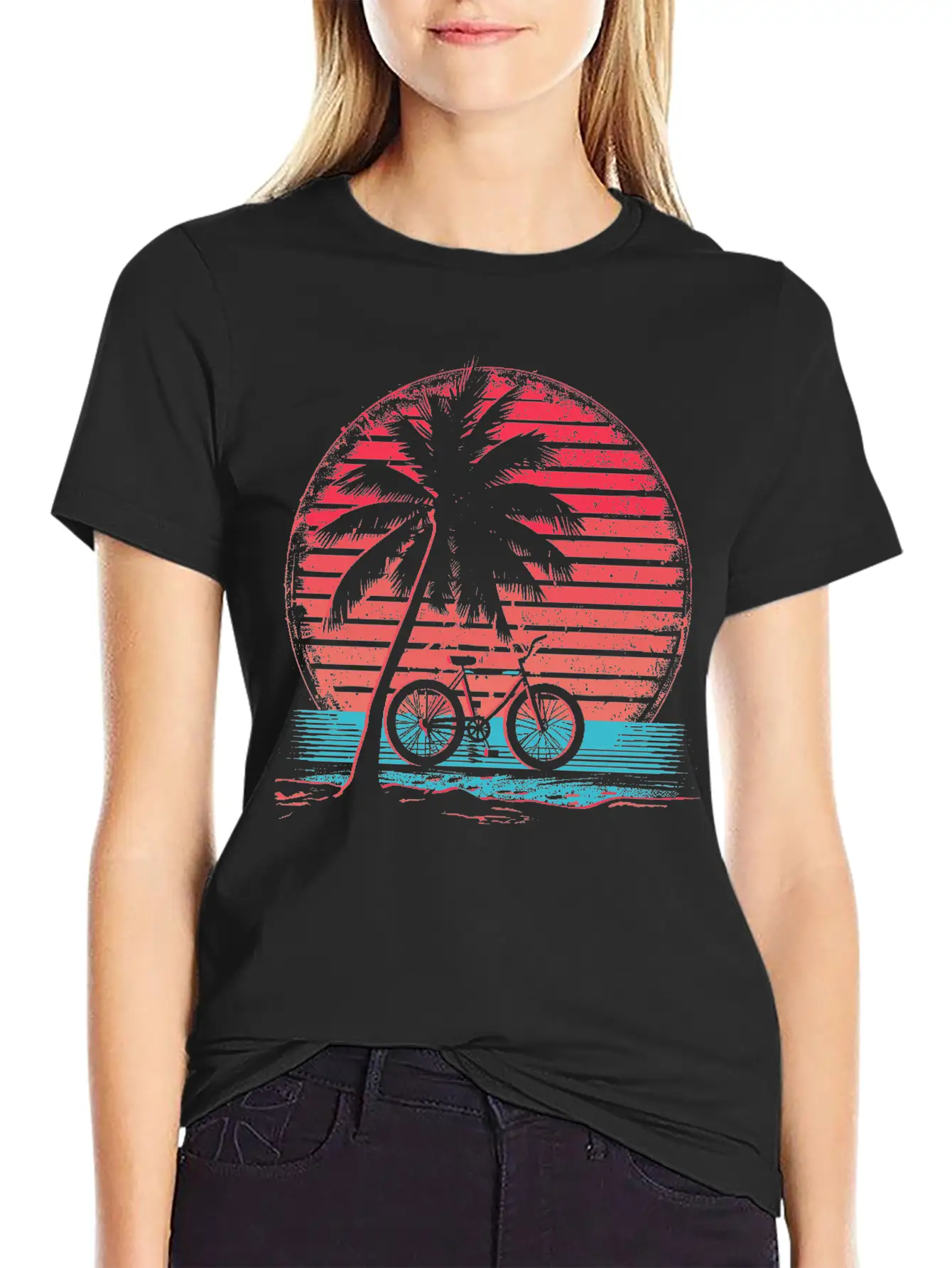 Cycling Synthwave Soft Cotton Short Sleeve Tee ¨C Unisex Wardrobe Staple