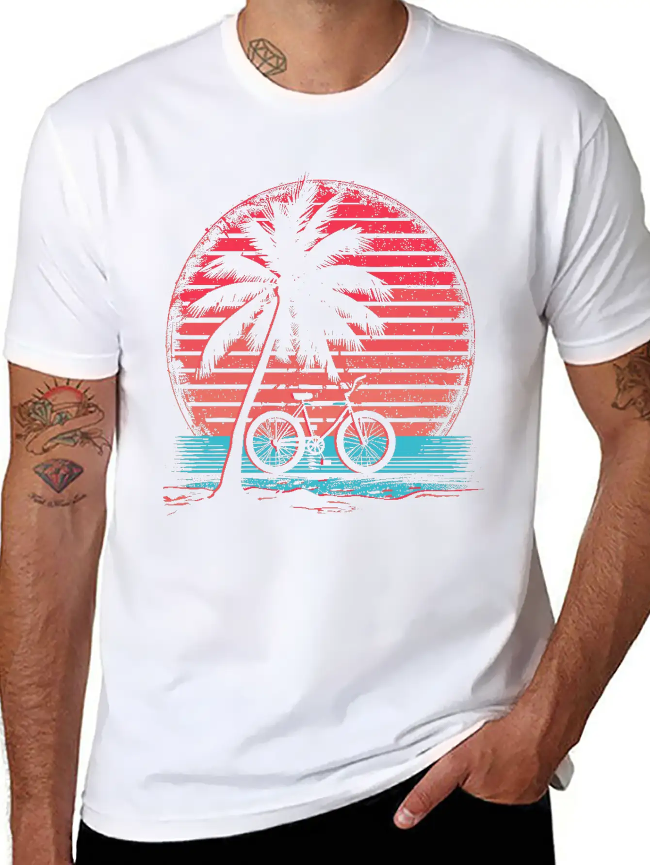Cycling Synthwave Soft Cotton Short Sleeve Tee ¨C Unisex Wardrobe Staple