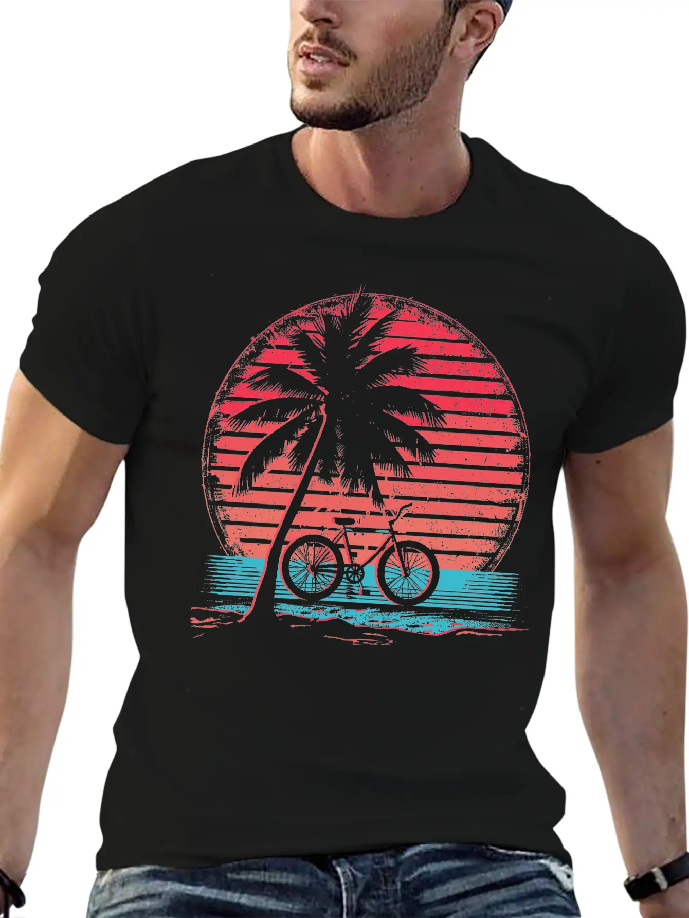 Cycling Synthwave Soft Cotton Short Sleeve Tee ¨C Unisex Wardrobe Staple