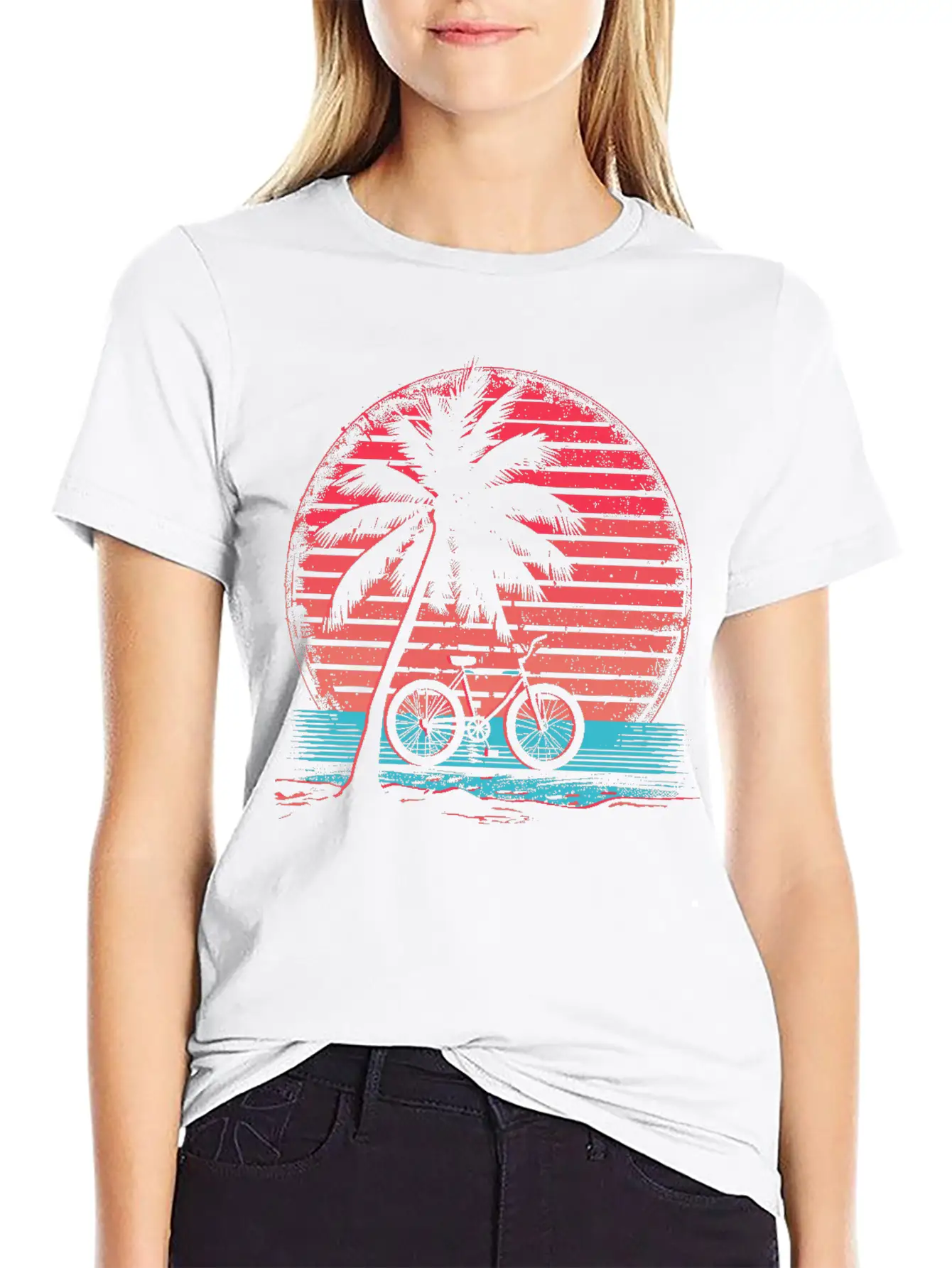 Cycling Synthwave Soft Cotton Short Sleeve Tee ¨C Unisex Wardrobe Staple