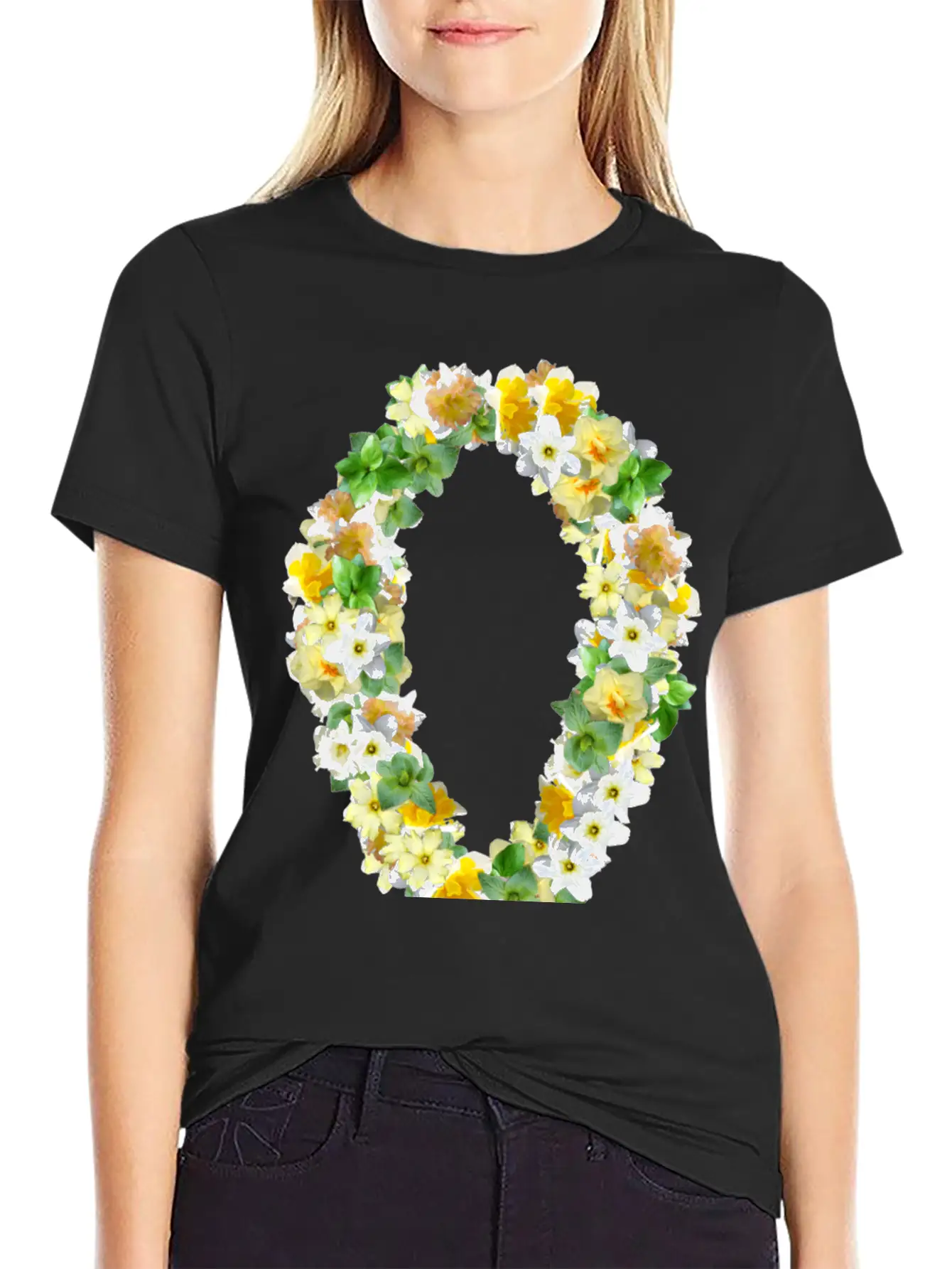 Daffodils Roses Rosen Blumen Flowers Tulips Tulpen Essential Cotton Tee For Daily Outfits ¨C Unisex Style