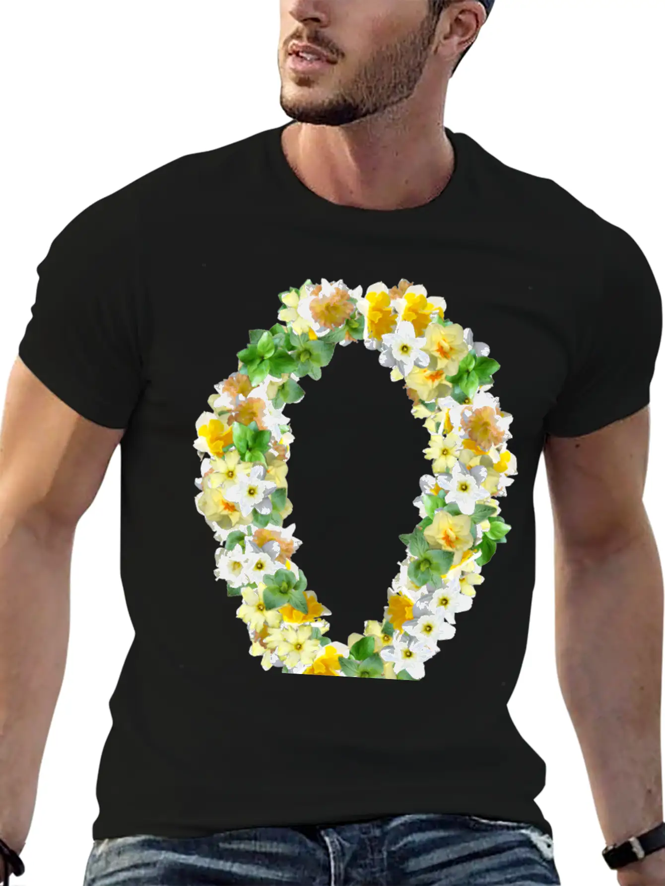 Daffodils Roses Rosen Blumen Flowers Tulips Tulpen Essential Cotton Tee For Daily Outfits ¨C Unisex Style