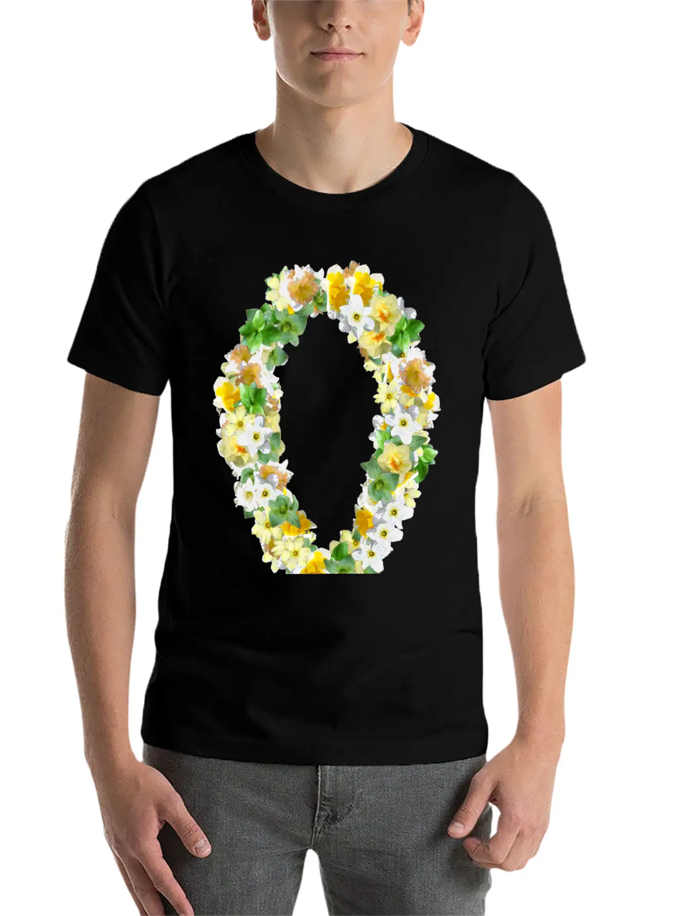 Daffodils Roses Rosen Blumen Flowers Tulips Tulpen Essential Cotton Tee For Daily Outfits ¨C Unisex Style