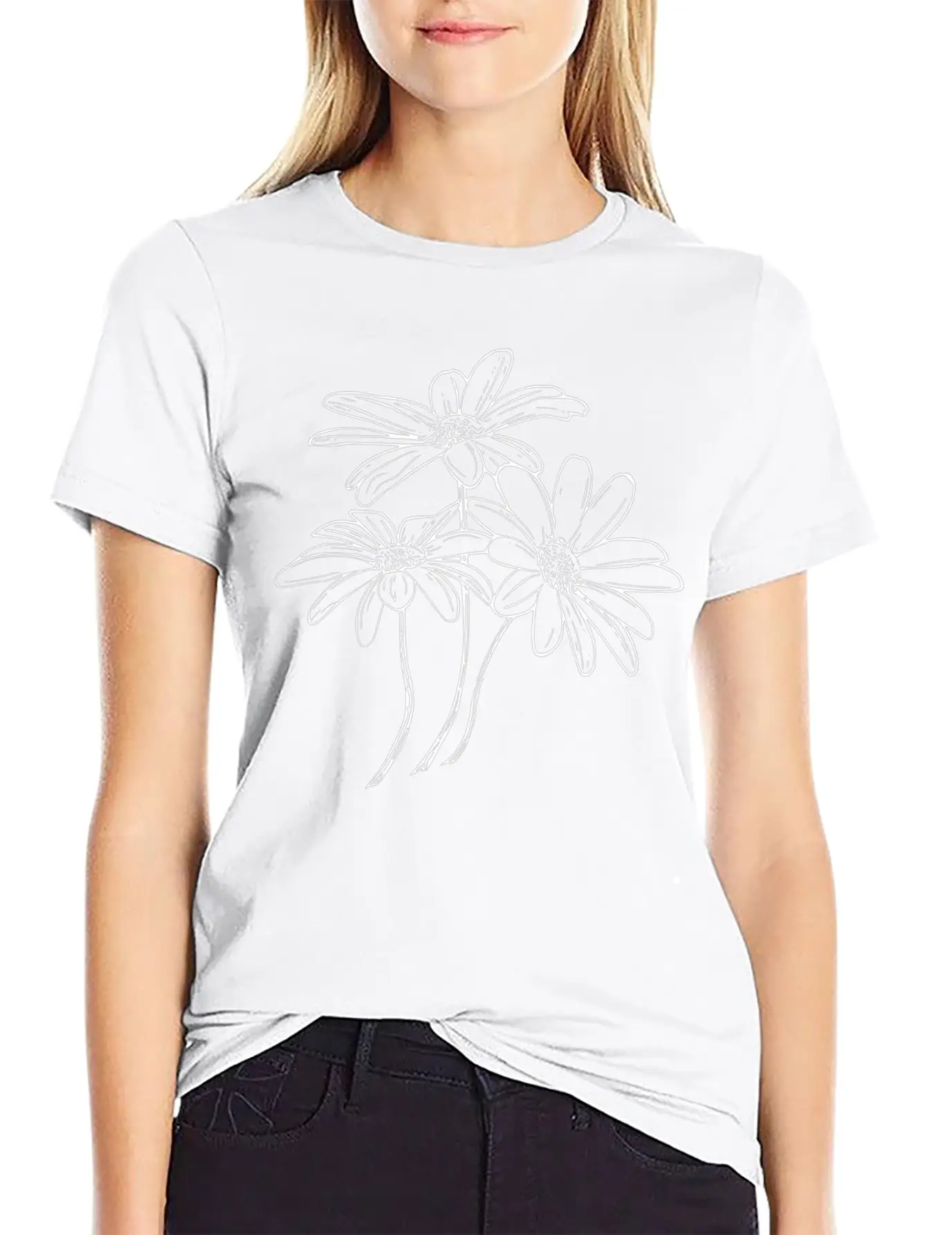 Daisies Flowers Soft Cotton Short Sleeve Tee ¨C Unisex Wardrobe Staple