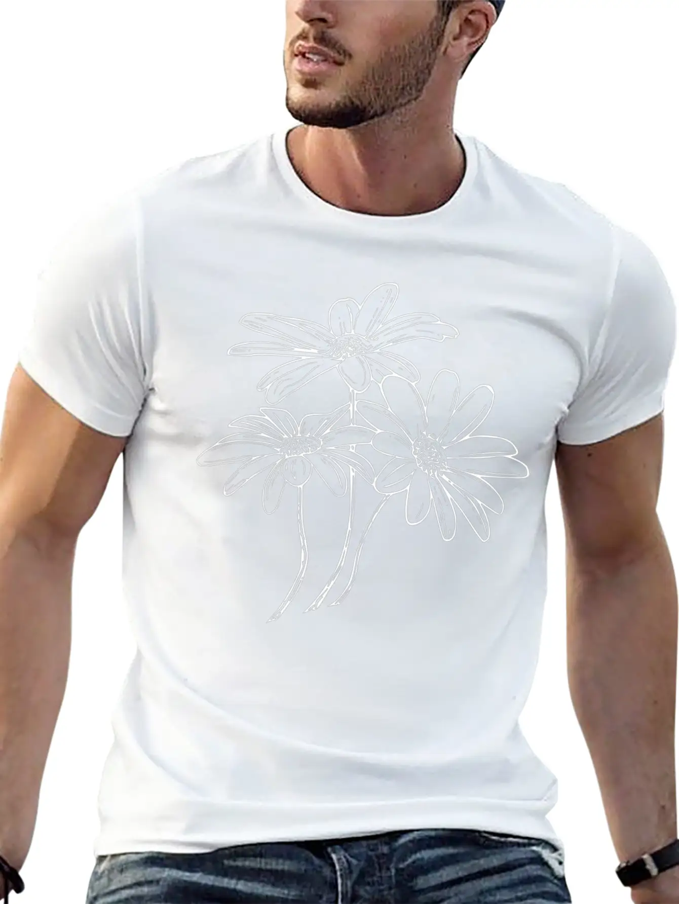 Daisies Flowers Soft Cotton Short Sleeve Tee ¨C Unisex Wardrobe Staple