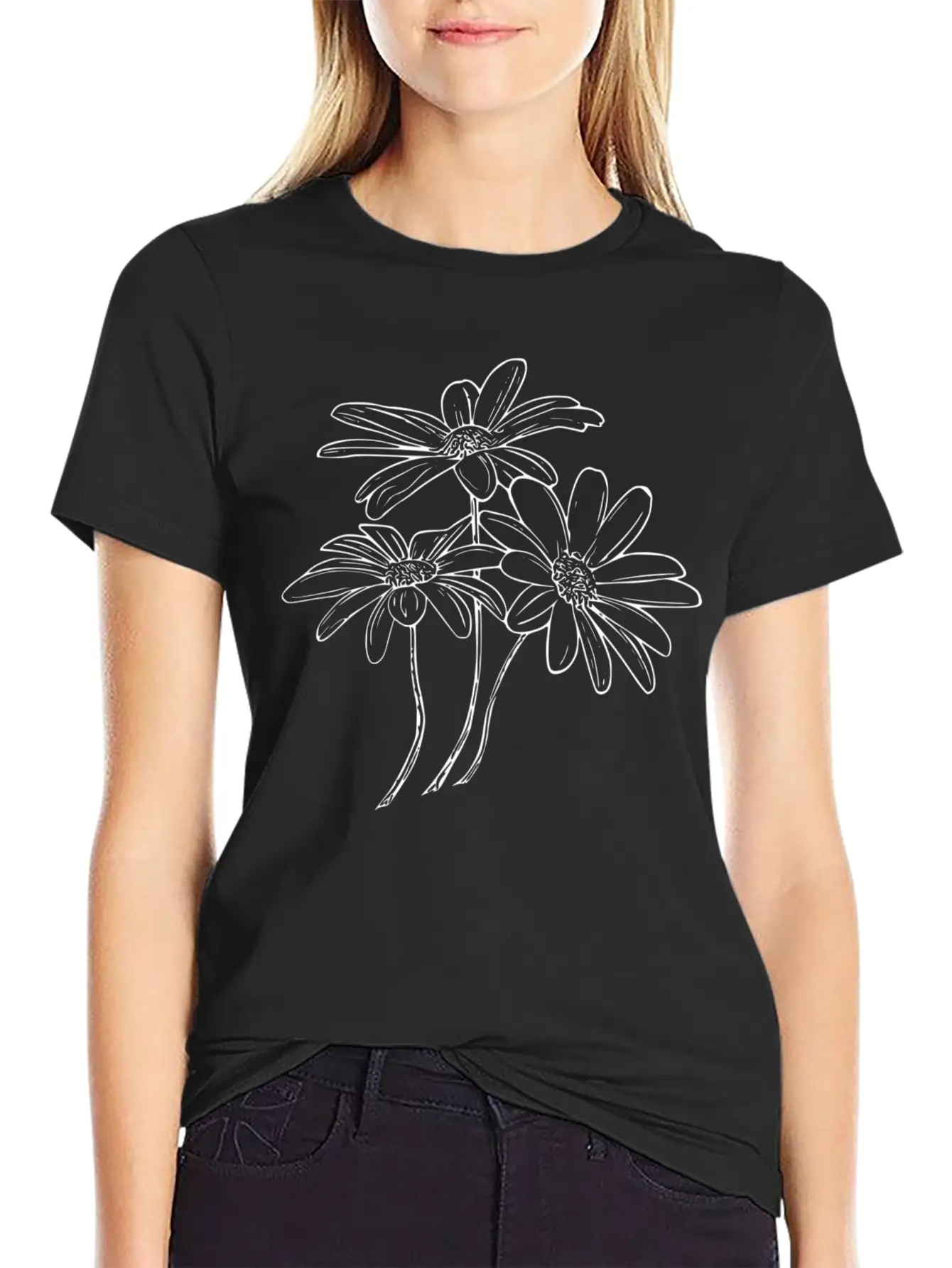 Daisies Flowers Soft Cotton Short Sleeve Tee ¨C Unisex Wardrobe Staple