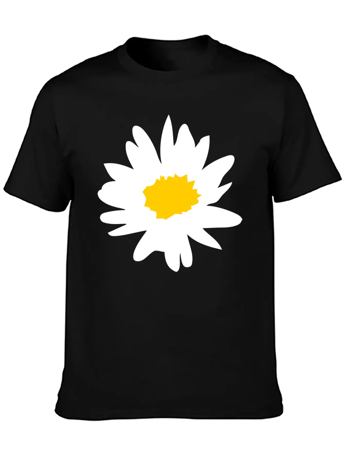 Daisy Flower - White Flower Basic Graphic T-Shirt ¨C Daily Comfort In Soft Cotton
