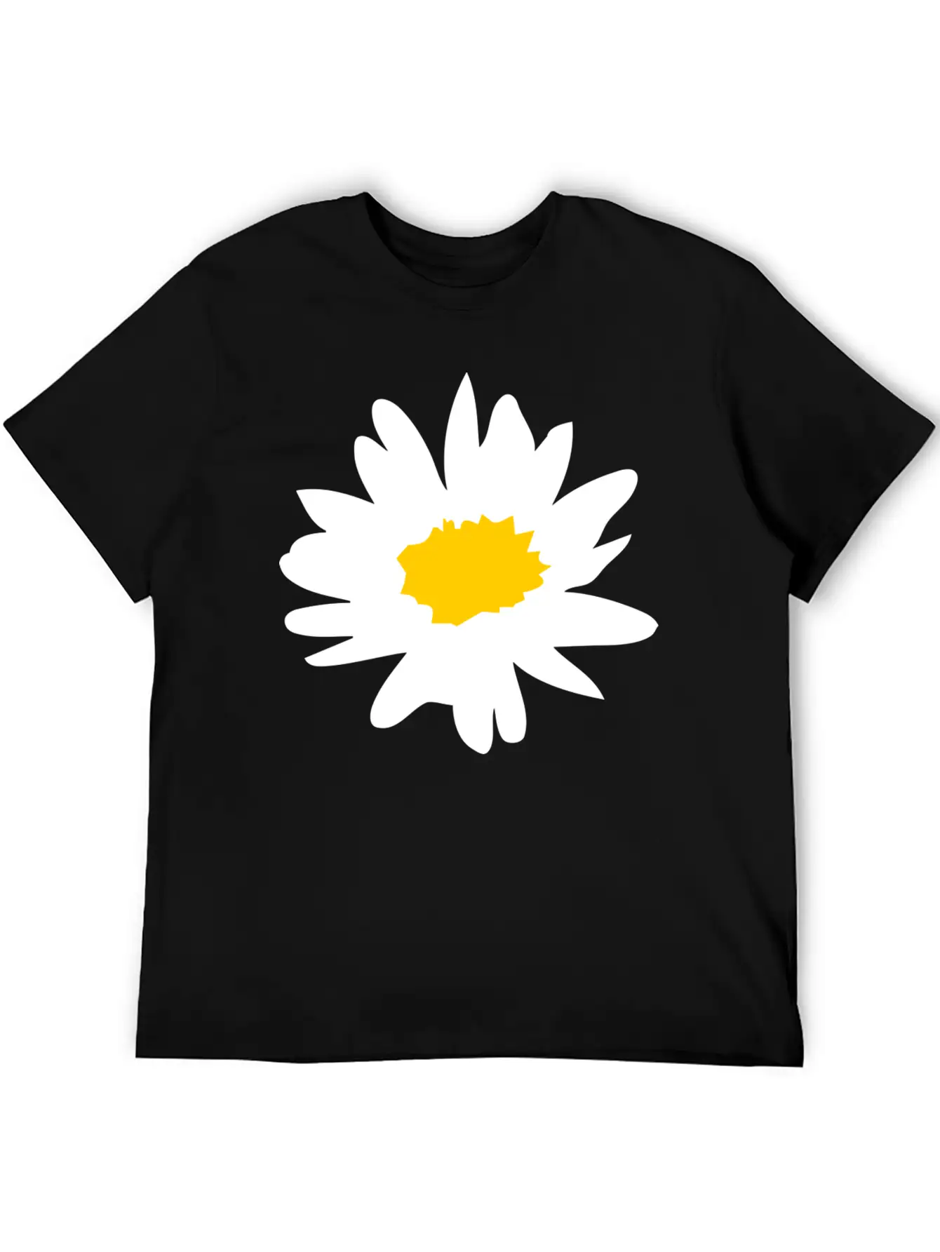 Daisy Flower - White Flower Basic Graphic T-Shirt ¨C Daily Comfort In Soft Cotton