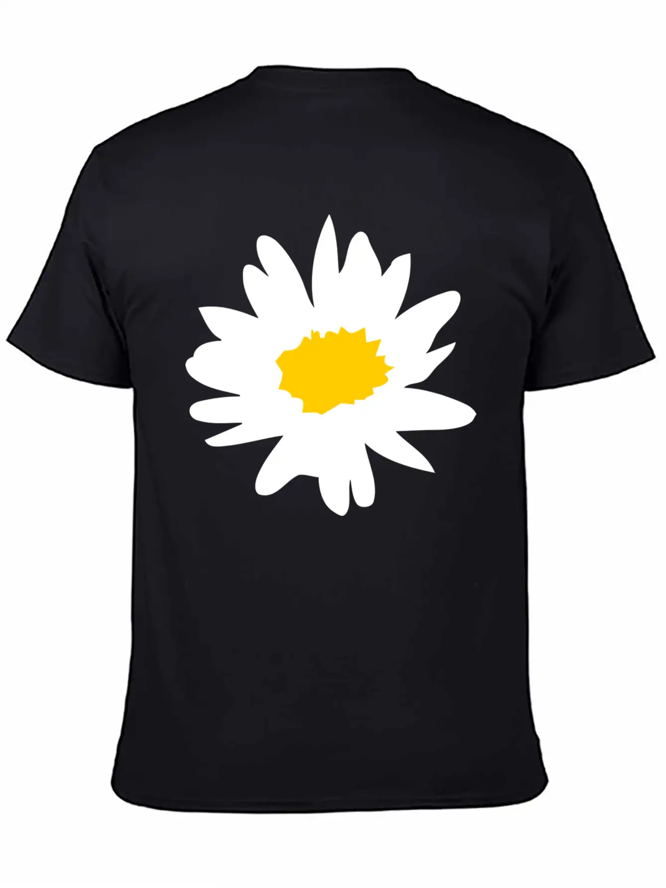 Daisy Flower - White Flower Basic Graphic T-Shirt ¨C Daily Comfort In Soft Cotton