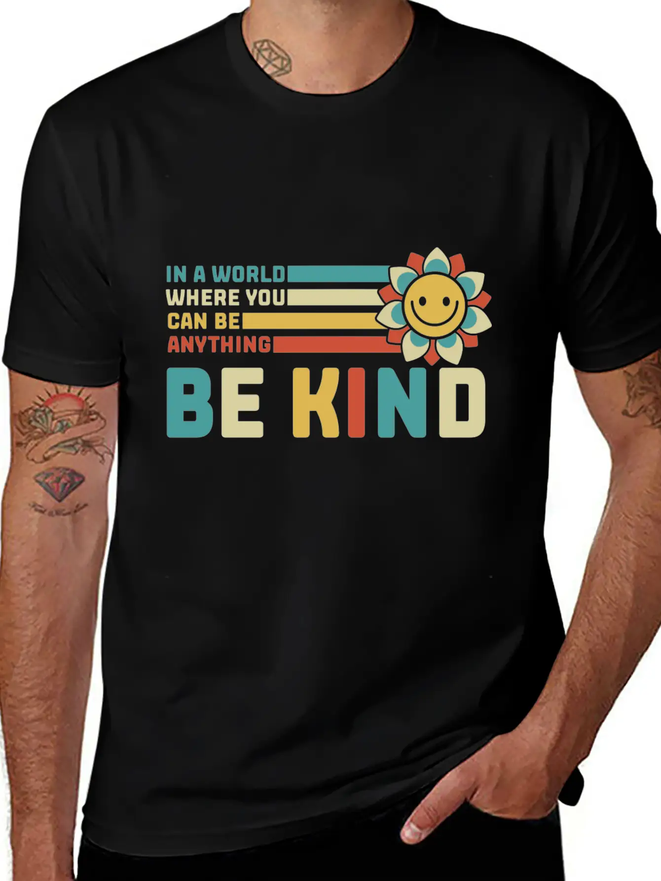 Daisy In A World Where You Can Be Anything Be Kind Soft Cotton Short Sleeve Tee ¨C Unisex Wardrobe Staple