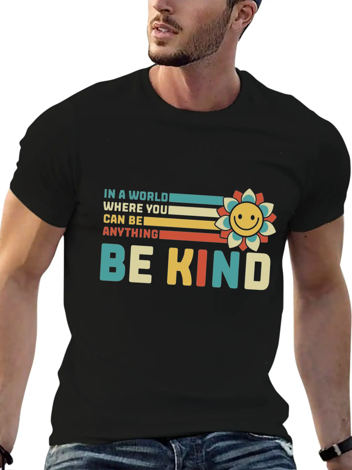 Daisy In A World Where You Can Be Anything Be Kind Soft Cotton Short Sleeve Tee ¨C Unisex Wardrobe Staple