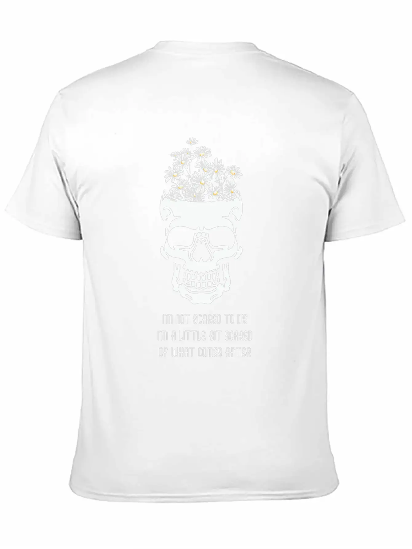 Daisy Skull Peace Halloween Sayings Soft Cotton Short Sleeve Tee ¨C Unisex Wardrobe Staple