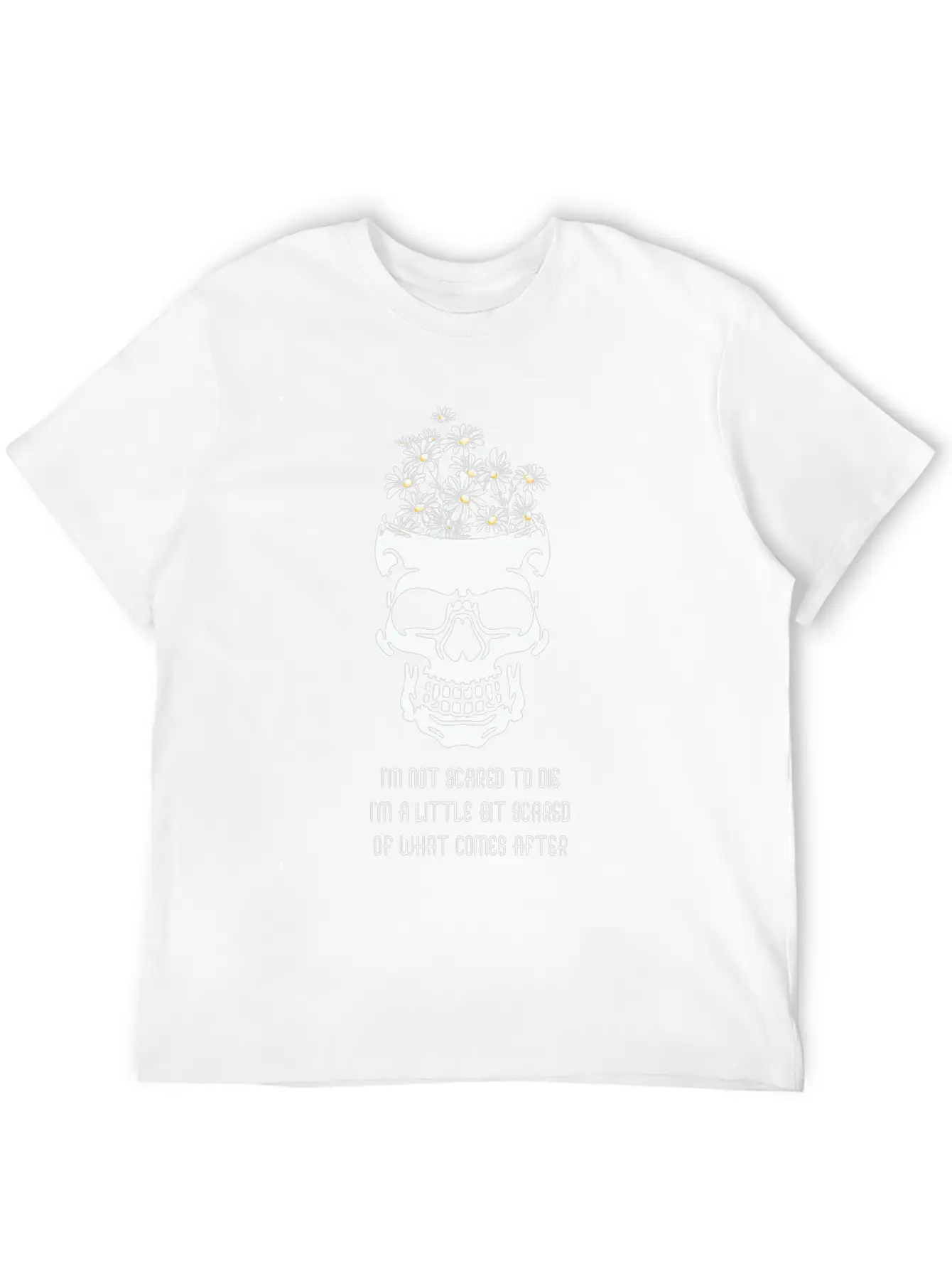 Daisy Skull Peace Halloween Sayings Soft Cotton Short Sleeve Tee ¨C Unisex Wardrobe Staple